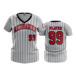 3219 FD Womens V-Neck REDHAWKS-BASEBALL-PIN-2