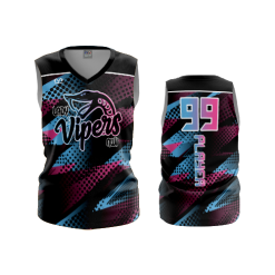 2416 FD Womens V-Neck Sleeveless NWI-VIPERS-SNAKE-LOGO-1