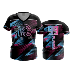 2416 FD Womens V-Neck NWI-VIPERS-SNAKE-LOGO-1