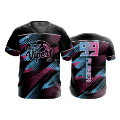 2416 FD Sport V-Neck MENS NWI-VIPERS-SNAKE-LOGO-1