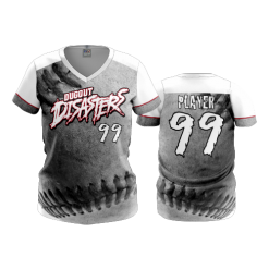 3196 FD Womens V-Neck DUGOUT-DISASTERS-2