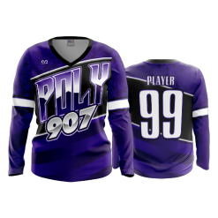 1484 FD Womens V-Neck Longsleeve POLY-907-1