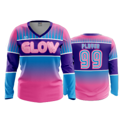 1742 FD Womens V-Neck Longsleeve GLOW-1