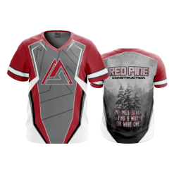 3222 FD Sport V-Neck MENS RED-PINE-CONSTRUCTION