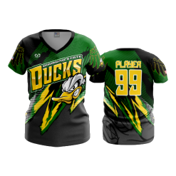 3218 FD Womens V-Neck DIAMOND-STATE-DUCKS-1