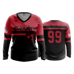 3225 FD Womens V-Neck Longsleeve SOUTHERN-OHIO-SWARM-1