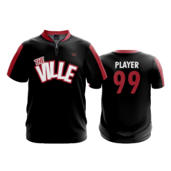 3221 FD Quarter Zip SS - Ribbed Collar THE-VILLE-BBALL