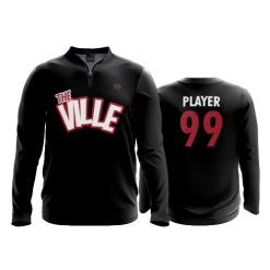 3221 FD Quarter Zip Batting Jacket LS THE-VILLE-ADDON