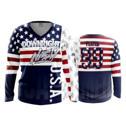 3215 FD Womens V-Neck Longsleeve DOWN-RIGHT-NASTY