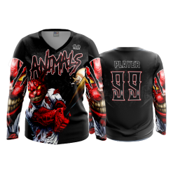 3213 FD Womens V-Neck Longsleeve POP-SLO-ANIMALS-2021