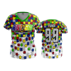 3216 FD Womens V-Neck POP-SLO-AUTISM