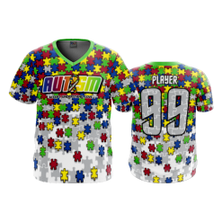 3216 FD Sport V-Neck MENS POP-SLO-AUTISM