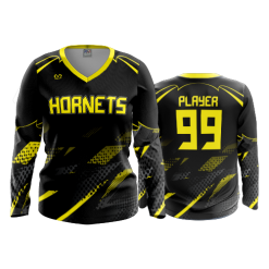 3209 FD Womens V-Neck Longsleeve POP-SLO-HORNETS