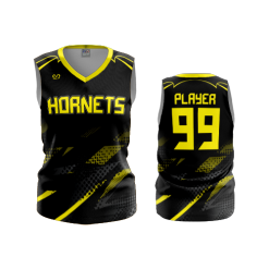 3209 FD Womens V-Neck Sleeveless POP-SLO-HORNETS
