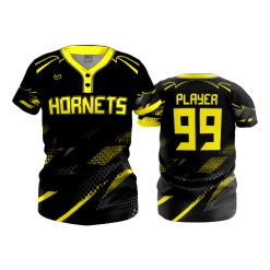 3209 FD WOMENS 2 BUTTON SCOOP NECK CL POP-SLO-HORNETS