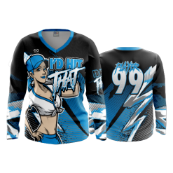3207 FD Womens V-Neck Longsleeve POP-SLO-ID-HIT-THAT