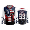 3204 FD Womens V-Neck Longsleeve POP-SLO-PATRIOT-PUNISH