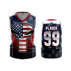 3204 FD Womens V-Neck Sleeveless POP-SLO-PATRIOT-PUNISH
