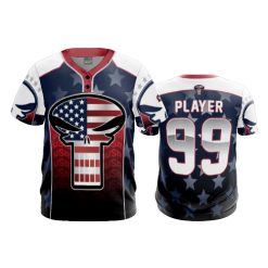 3204 FD MENS 2 BUTTON SCOOP NECK CL POP-SLO-PATRIOT-PUNISH