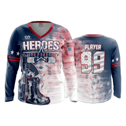 3201 FD Womens V-Neck Longsleeve POP-SLO-UNSPOKEN-HEROES-4