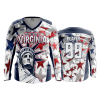 2806 FD Womens V-Neck Longsleeve WV-LIBERTY-BASEBALL-2021-1