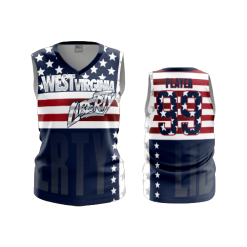 2806 FD Womens V-Neck Sleeveless WV-LIBERTY-BASEBALL-2
