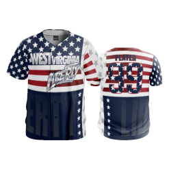 2806 FD ProTek Mens Full Button Down - CL WV-LIBERTY-BASEBALL-2