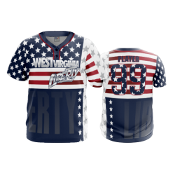 2806 FD MENS 2 BUTTON SCOOP NECK CL WV-LIBERTY-BASEBALL-2
