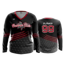 2827 FD Womens V-Neck Longsleeve BUCKEYE-ELITE-1