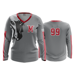 3229 FD Womens V-Neck Longsleeve WESTFALL-MUSTANGS-BBALL