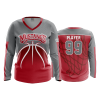 3229 FD Womens V-Neck Longsleeve WESTFALL-MUSTANGS-BBALL