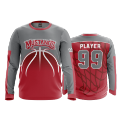 3229 FD Long Sleeve MENS WESTFALL-MUSTANGS-BBALL