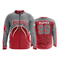 3229 FD WARM UP JACKET WESTFALL-MUSTANGS-BBALL