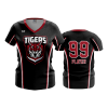 2573 FD Womens V-Neck CENTRAL-OHIO-TIGERS-BLK