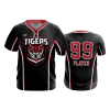 2573 FD MENS 2 BUTTON SCOOP NECK CL CENTRAL-OHIO-TIGERS-BLK