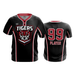 2573 FD MENS 2 BUTTON SCOOP NECK CL CENTRAL-OHIO-TIGERS-BLK