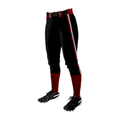 2573 FD Girls Fastpitch Pant CL CENTRAL-OHIO-TIGERS-BLK