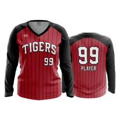 2573 FD Womens V-Neck Longsleeve CENTRAL-OHIO-TIGERS-PIN