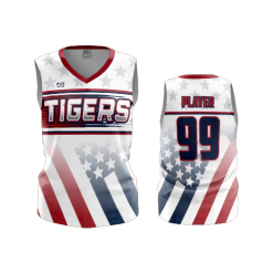 2573 FD Womens V-Neck Sleeveless CENTRAL-OHIO-TIGERS-USA