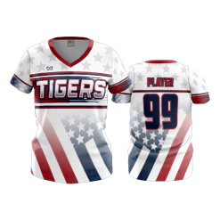 2573 FD Womens V-Neck CENTRAL-OHIO-TIGERS-USA
