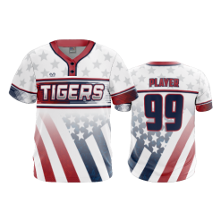 2573 FD MENS 2 BUTTON SCOOP NECK CL CENTRAL-OHIO-TIGERS-USA