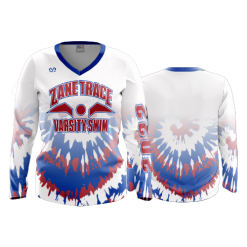3240 FD Womens V-Neck Longsleeve ZANE-TRACE-SWIMMING-1