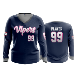 3246 FD Womens V-Neck Longsleeve GC-VIPERS-CAMP-1