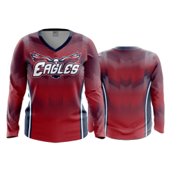 3232 FD Womens V-Neck Longsleeve FSK-EAGLES