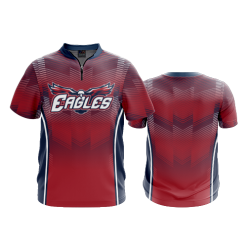 3232 FD Quarter Zip Batting Jacket SS FSK-EAGLES