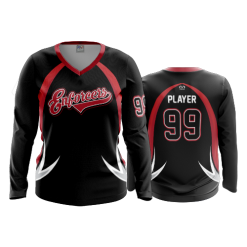 2465 FD Womens V-Neck Longsleeve ENFORCERS-1