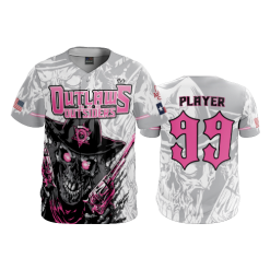 2921 FD ProTek Mens Full Button Down - CL OUTLAWS-AND-OUTSIDERS-WHITE-PINK-2