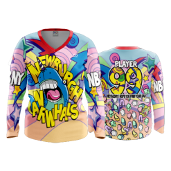 3234 FD Womens V-Neck Longsleeve NEWBURGH-NARWHALS-1