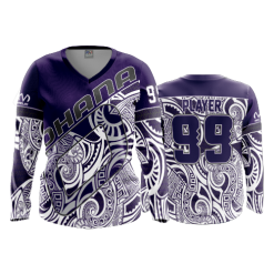 1675 FD Womens V-Neck Longsleeve OHANA-GREY-1