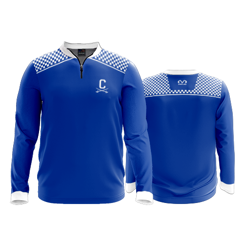 2530 FD Quarter Zip LS - Ribbed Collar - CL